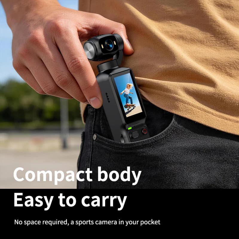 HD 1080P Portable Action Camera with Desktop Stand for Vlogging, YouTube & Daily Recording 6
