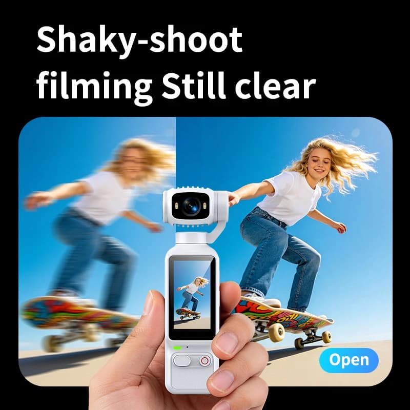 HD 1080P Portable Action Camera with Desktop Stand for Vlogging, YouTube & Daily Recording 4