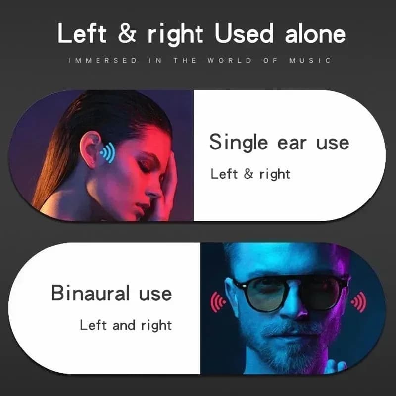 New Original T75 Bone Conduction Wireless Bluetooth 5.3 Headphones Sports Earphones HiFi Sound Quality Waterproof TWS Headset 5